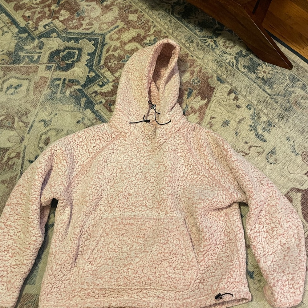 PINK Victoria's Secret Light Pink Sherpa Hoodie
